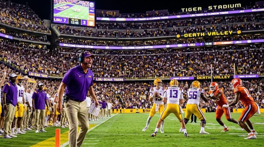 Lane Kiffin LSU debut