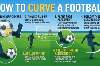 how to curve a football